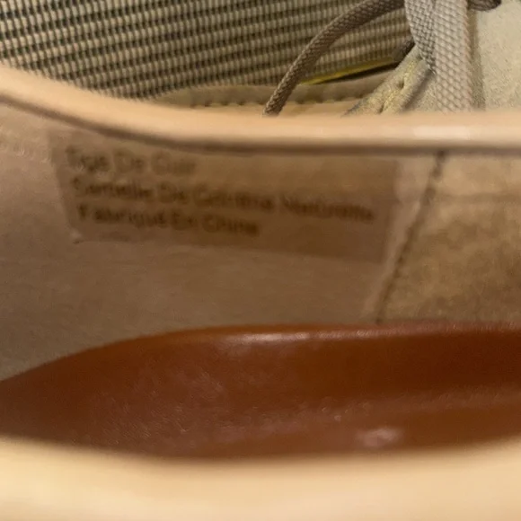 Clark Shoes Womens Size 6M Original Wallabee 35395 Sand Suede Boot worn ONCE!! - Picture 5 of 7